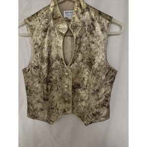 Elegant Gold Vest with Intricate Design